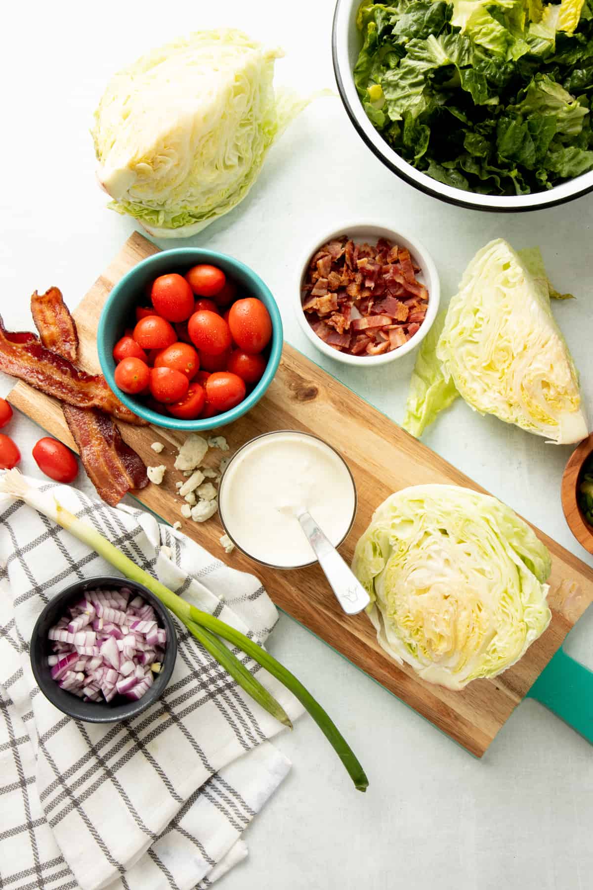 Mason Jar Chopped Wedge Salad