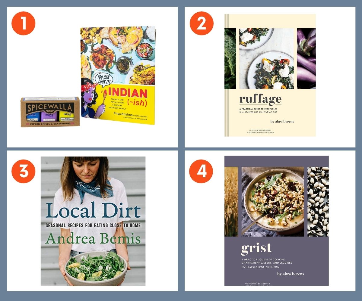 4 cookbooks to gift to foodies: Indian-ish, Ruffage, Local Dirt, Grist