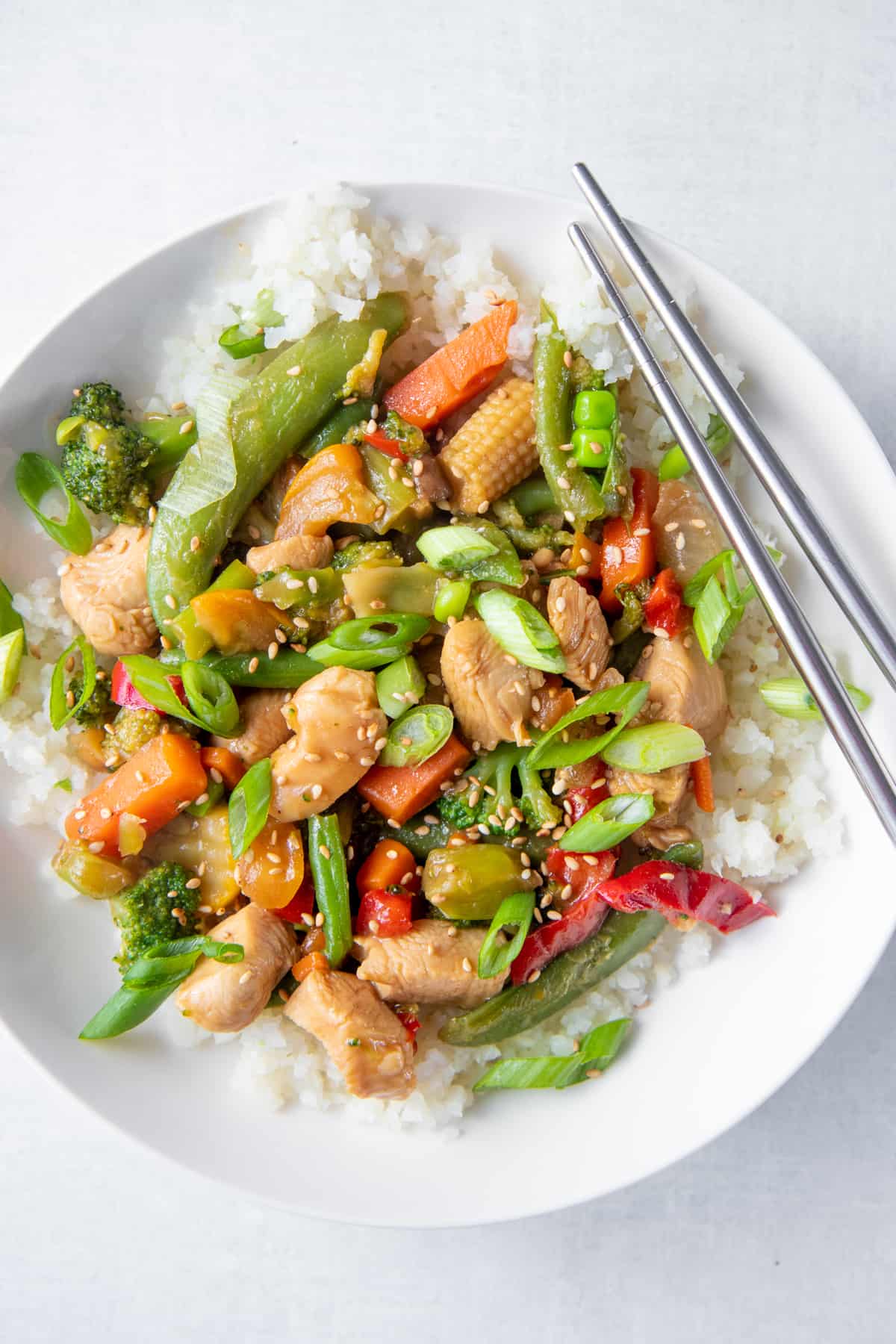 Simple stir-fry with turkey SPAM