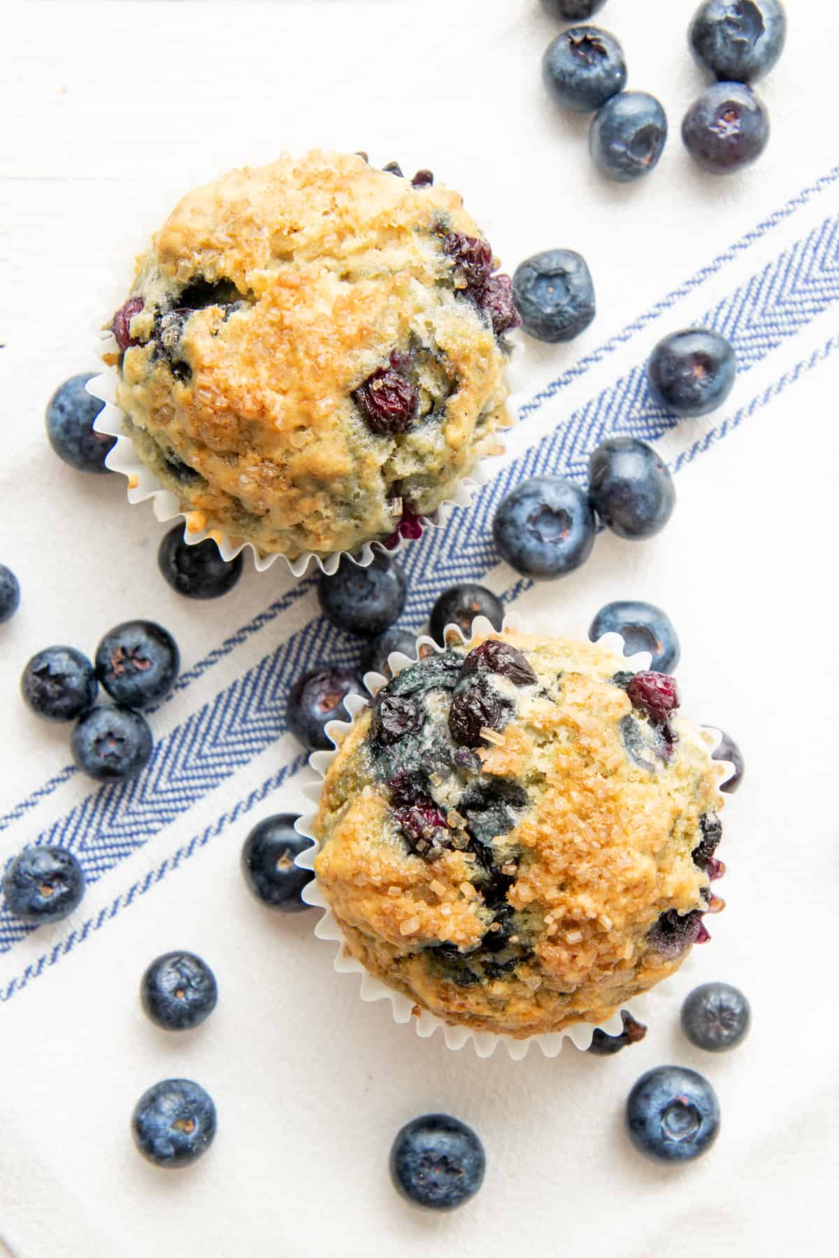 One Bowl Easy Vegan Blueberry Muffins