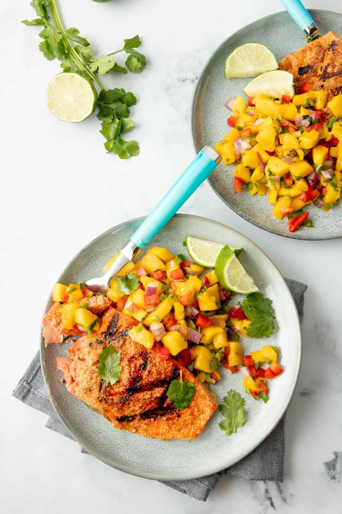 Quick and Easy Grilled Salmon with Mango Salsa Recipe