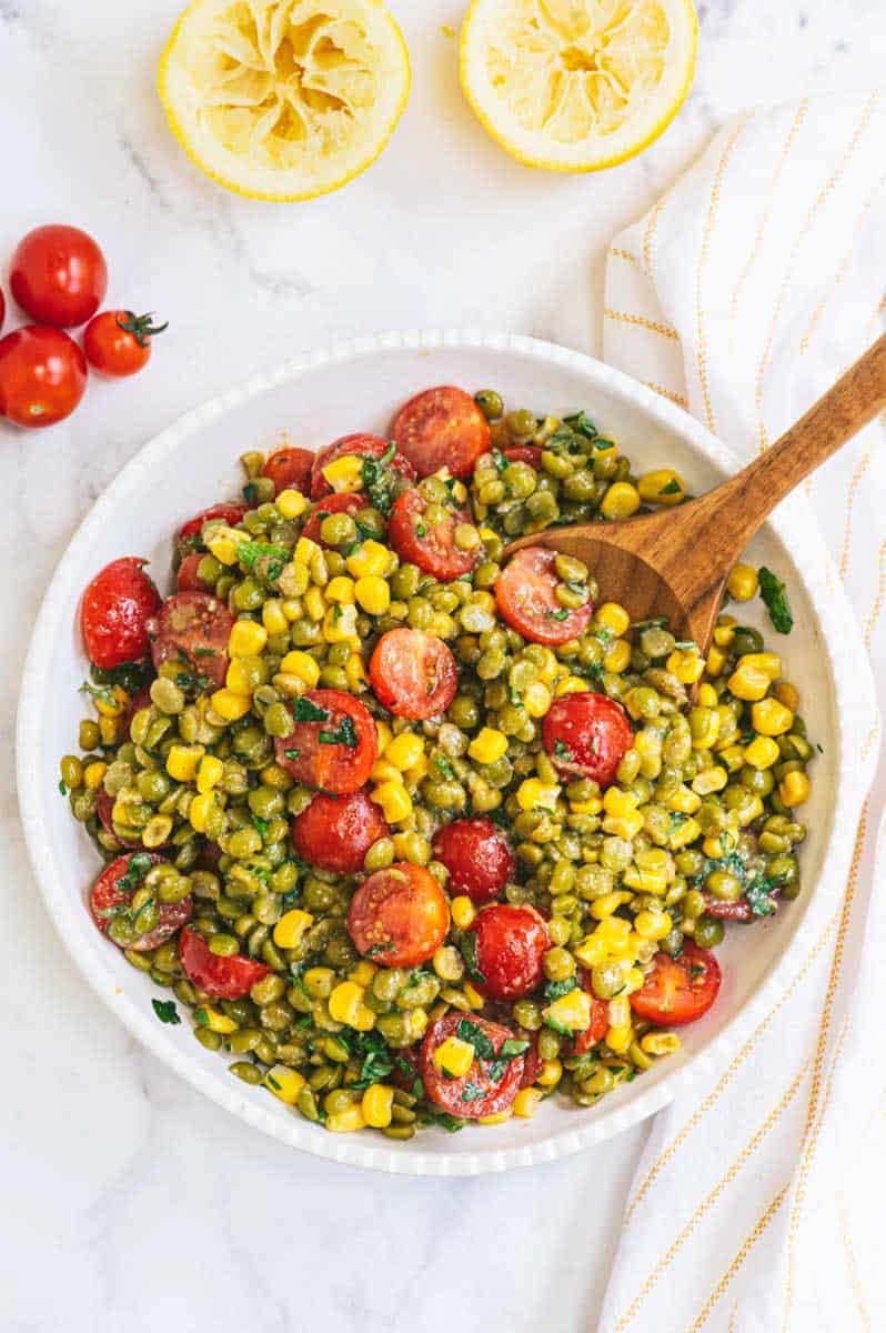 Summer Split Pea Salad Recipe (Vegan)