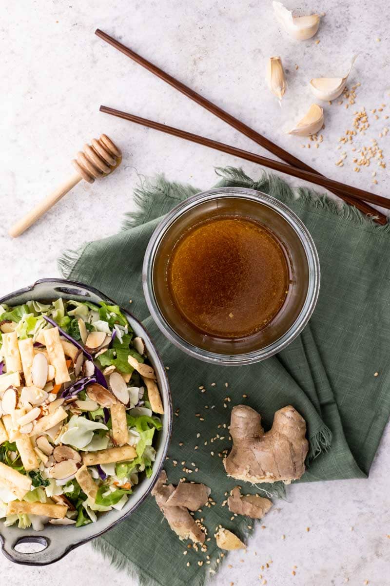 Asian Cashew Chicken Mason Jar Salad - Simply Scratch