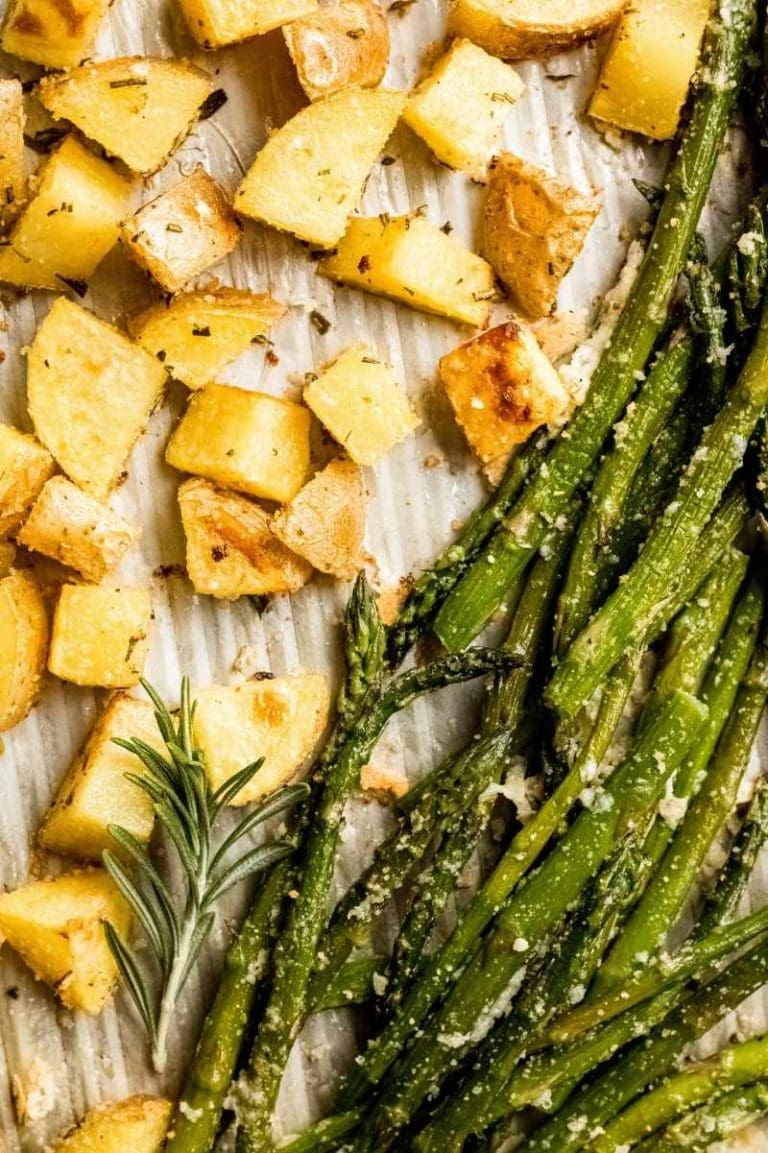 OvenRoasted Potatoes and Asparagus Wholefully