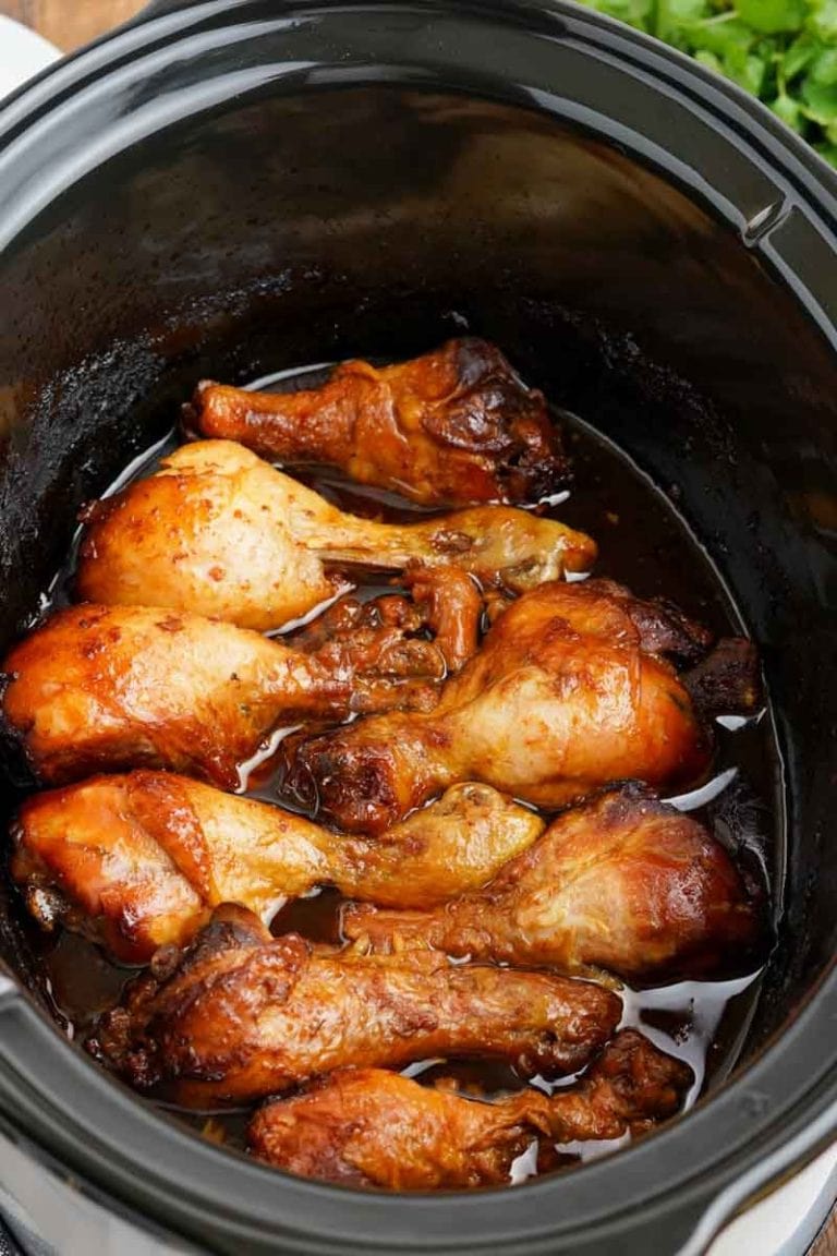 Slow Cooker Chicken Legs Recipe (Only 5 Ingredients!) | Wholefully