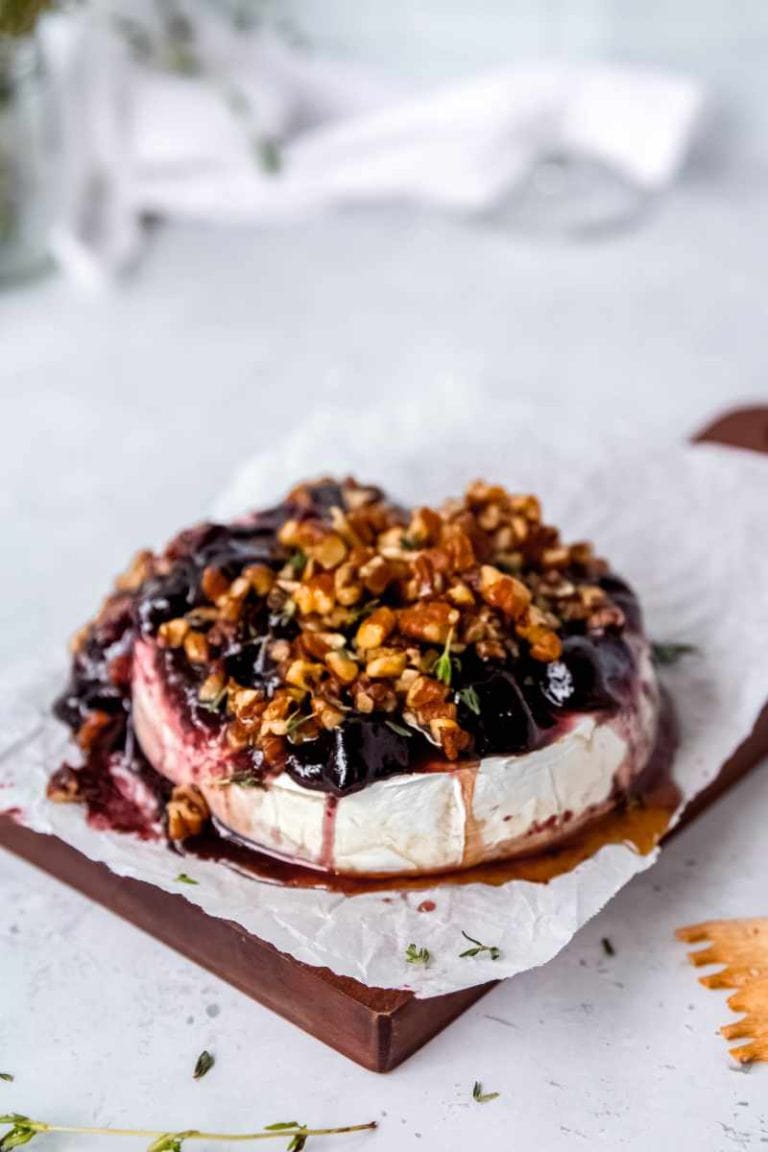Baked Brie with Jam Perfect Party Appetizer Wholefully