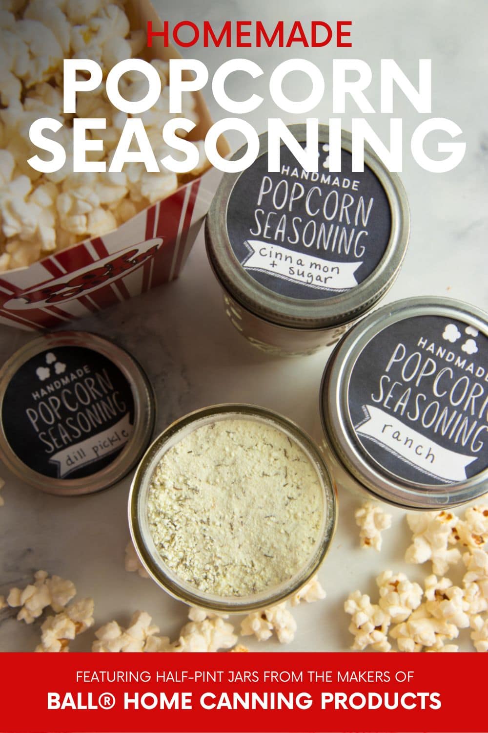 Popcorn Gift Set with Homemade Popcorn Seasonings Wholefully