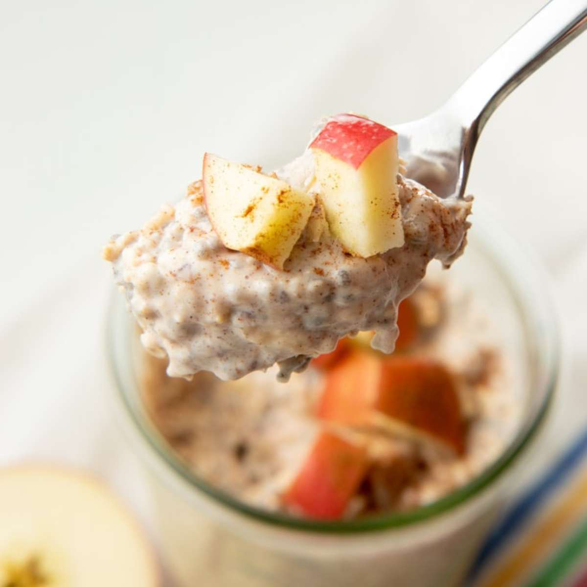 Spoonful of apple cinnamon overnight oats