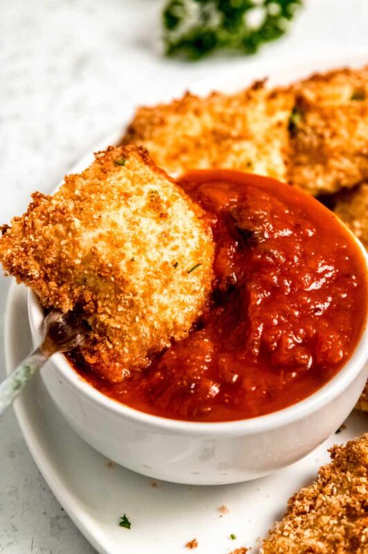 Homemade Toasted Ravioli (Baked or Fried) | Wholefully