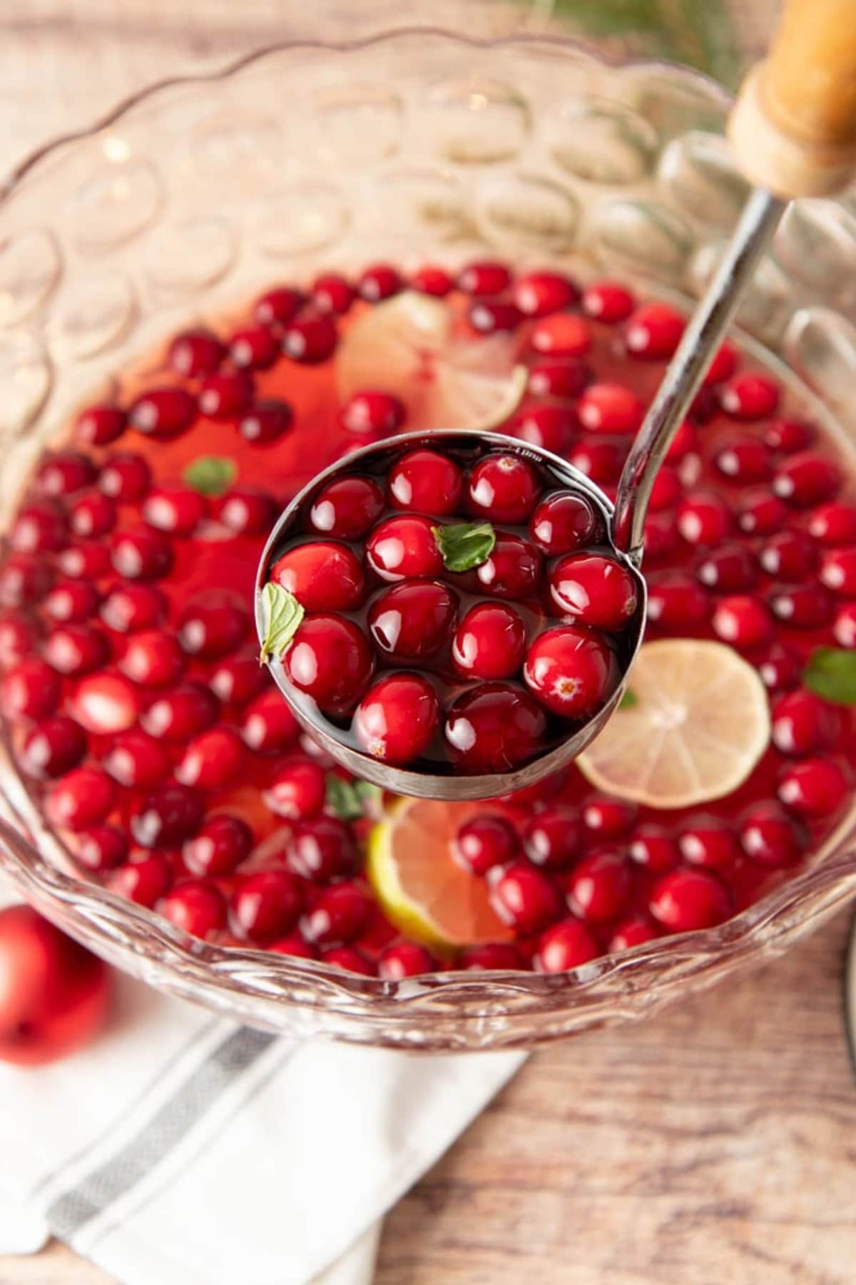 A ladle scoops out a serving of jingle juice.