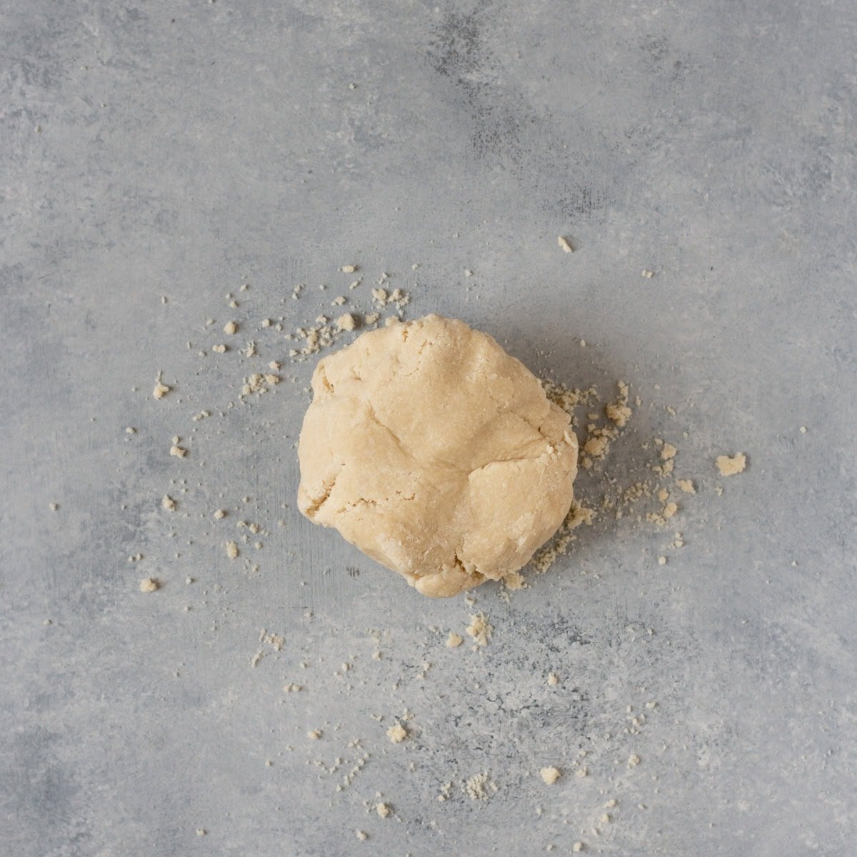 Ball of all-butter pie crust dough.